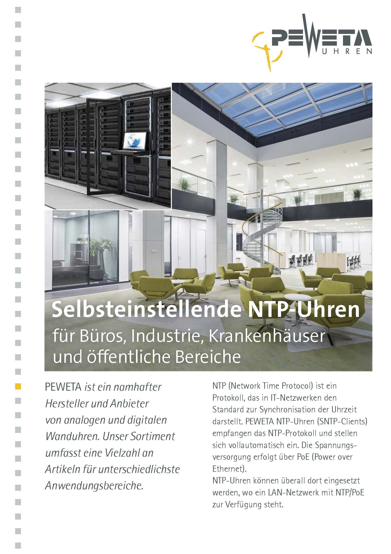 Produktbroschre NTP-Uhren